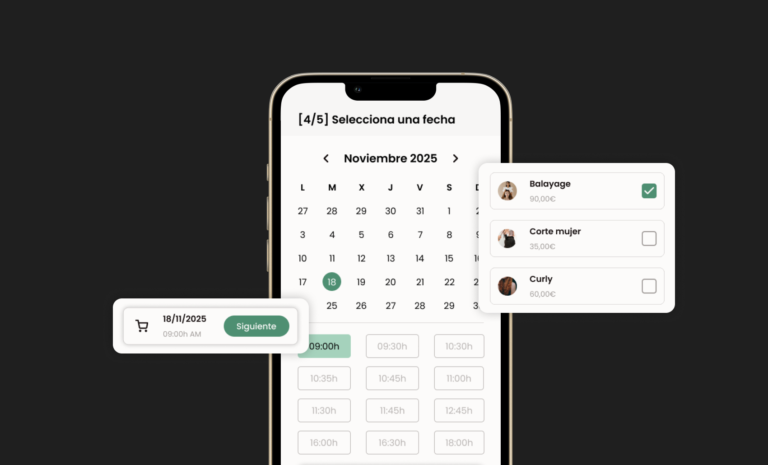 app de reservas en software a medida para empresas
