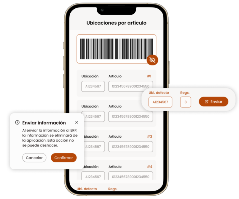 gestion de ubicaciones en almacen